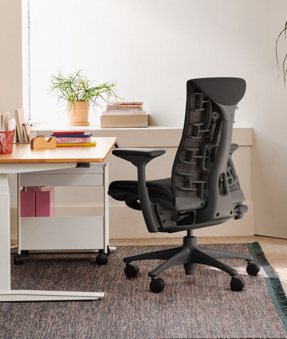Herman Miller Embody at a desk, official photograph